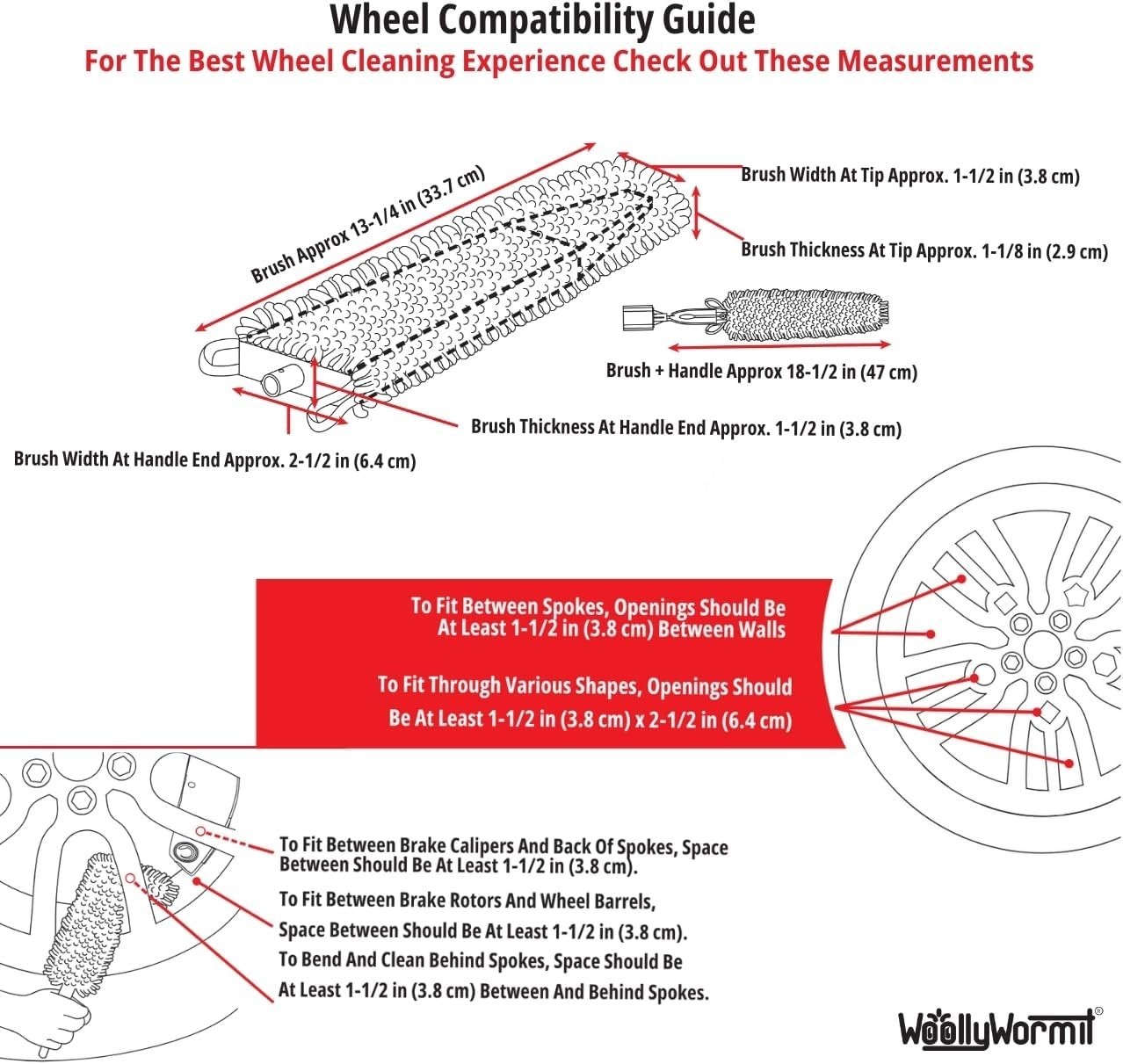 Wheel Detailing Kit with Lug Nut Cleaner