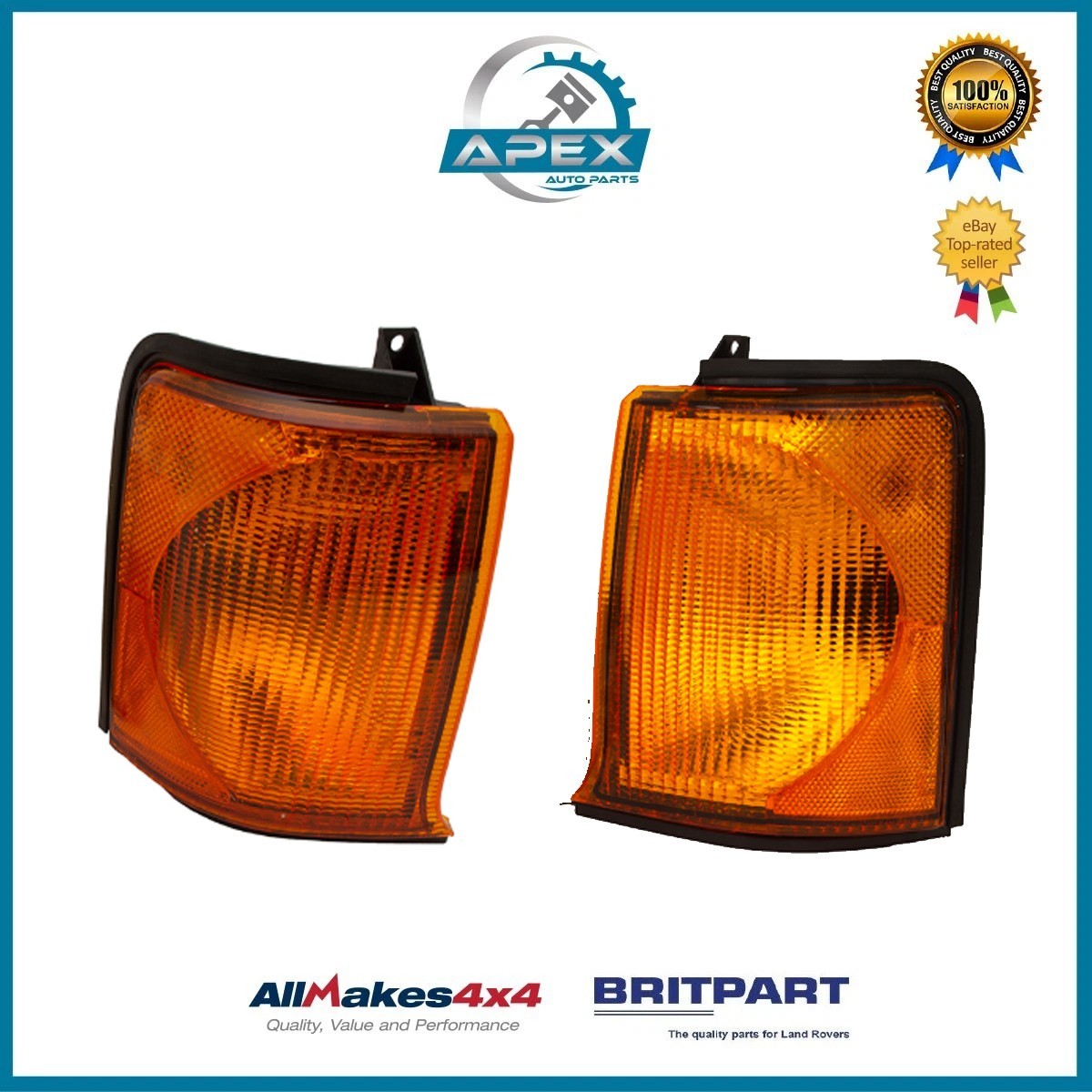 FRONT CLEAR INDICATOR LAMPS FOR LAND ROVER DISCOVERY 2 – XBD100870 & XBD100880