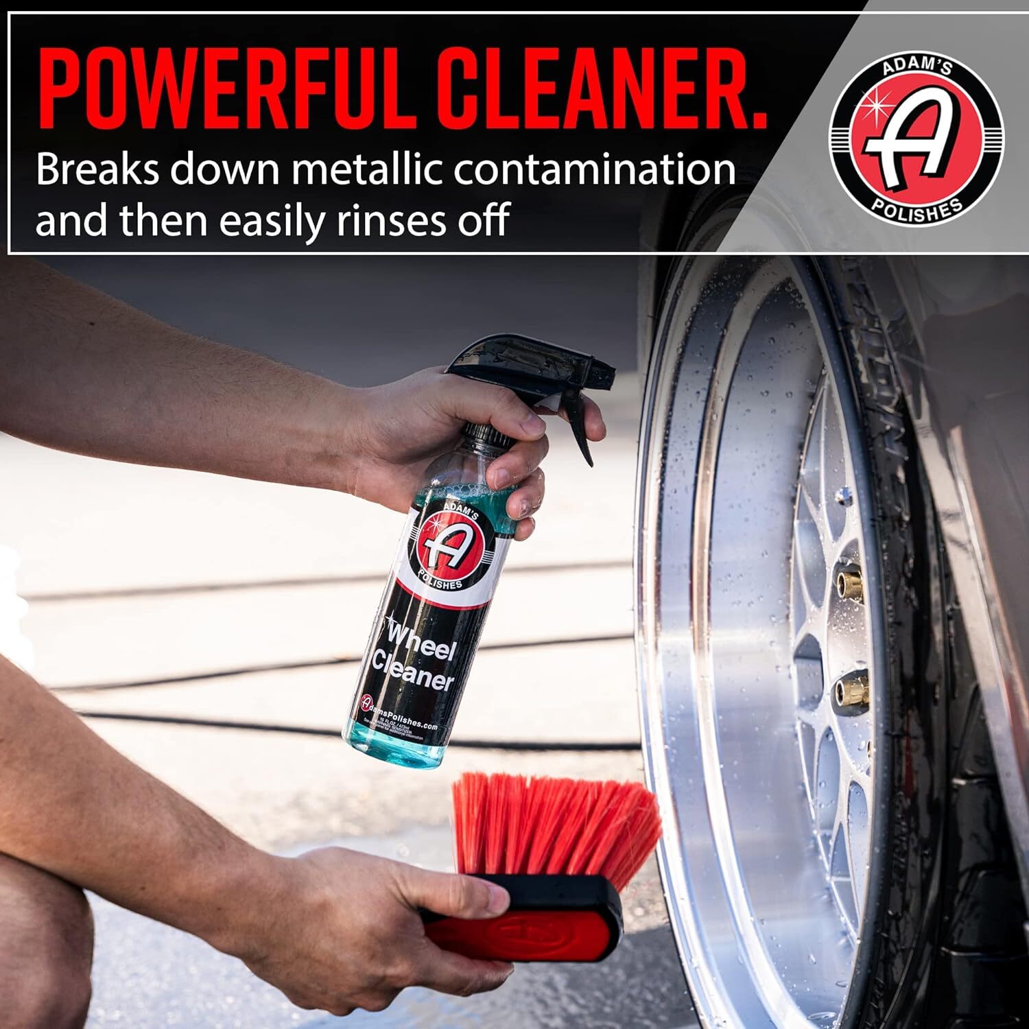 Adam’s Polishes Wheel Cleaner Gallon, Tough Wheel Cleaning Spray Car 128 Fl Oz