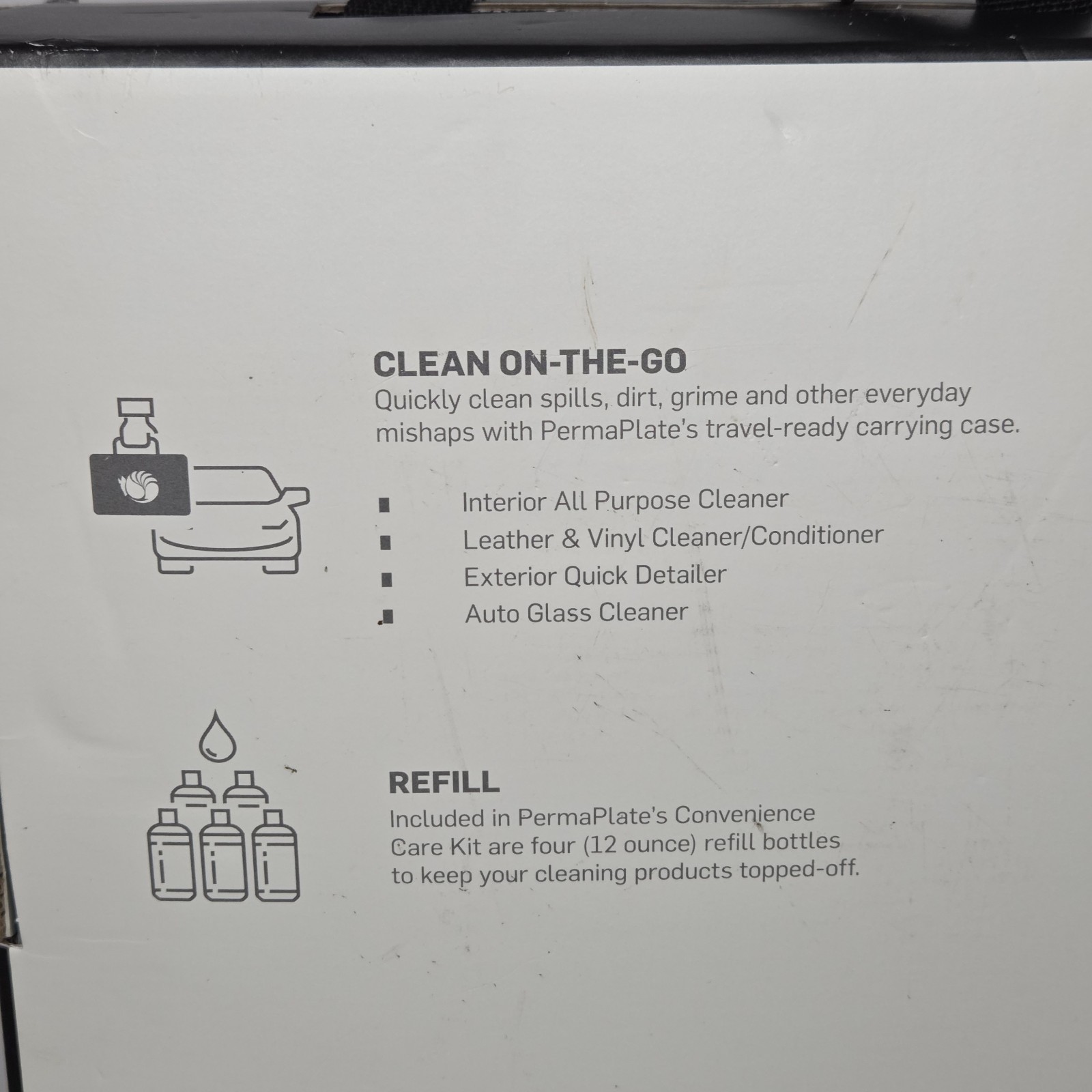 Perma Plate Convenience Care Kit Clear Clean Condition Detail Car Wash