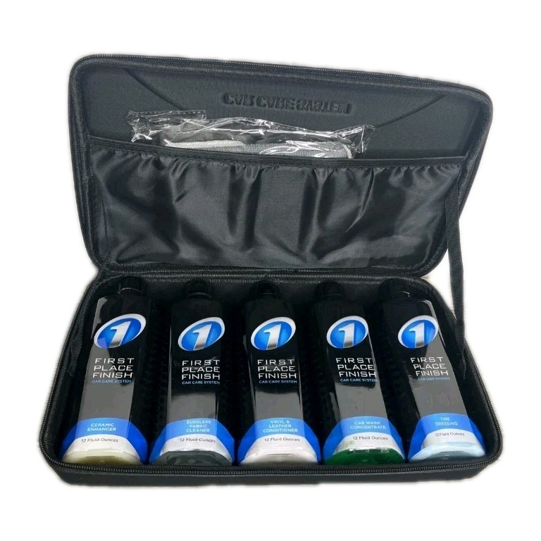 Car Detailing Travel Kit First Place Finish Car Care System SEALED NEW 8pc Case