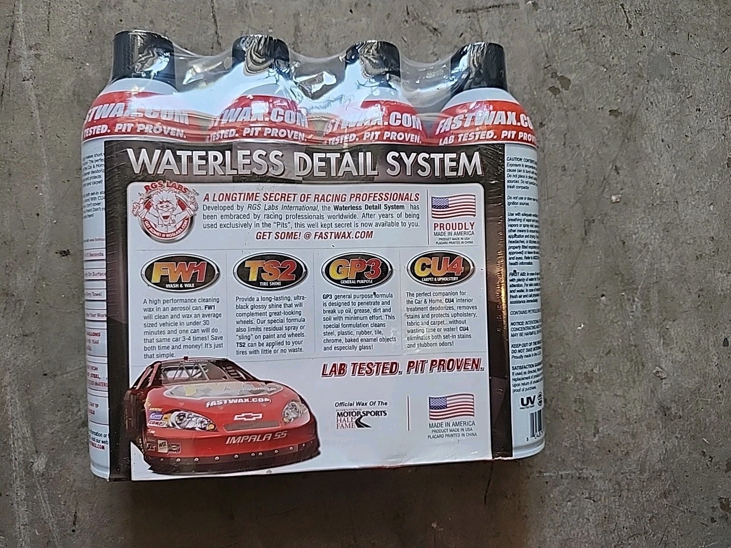 Fast Wax FW1 Detail Kit 4 Pack Waterless Car Wash and Wax Detail System SHINE