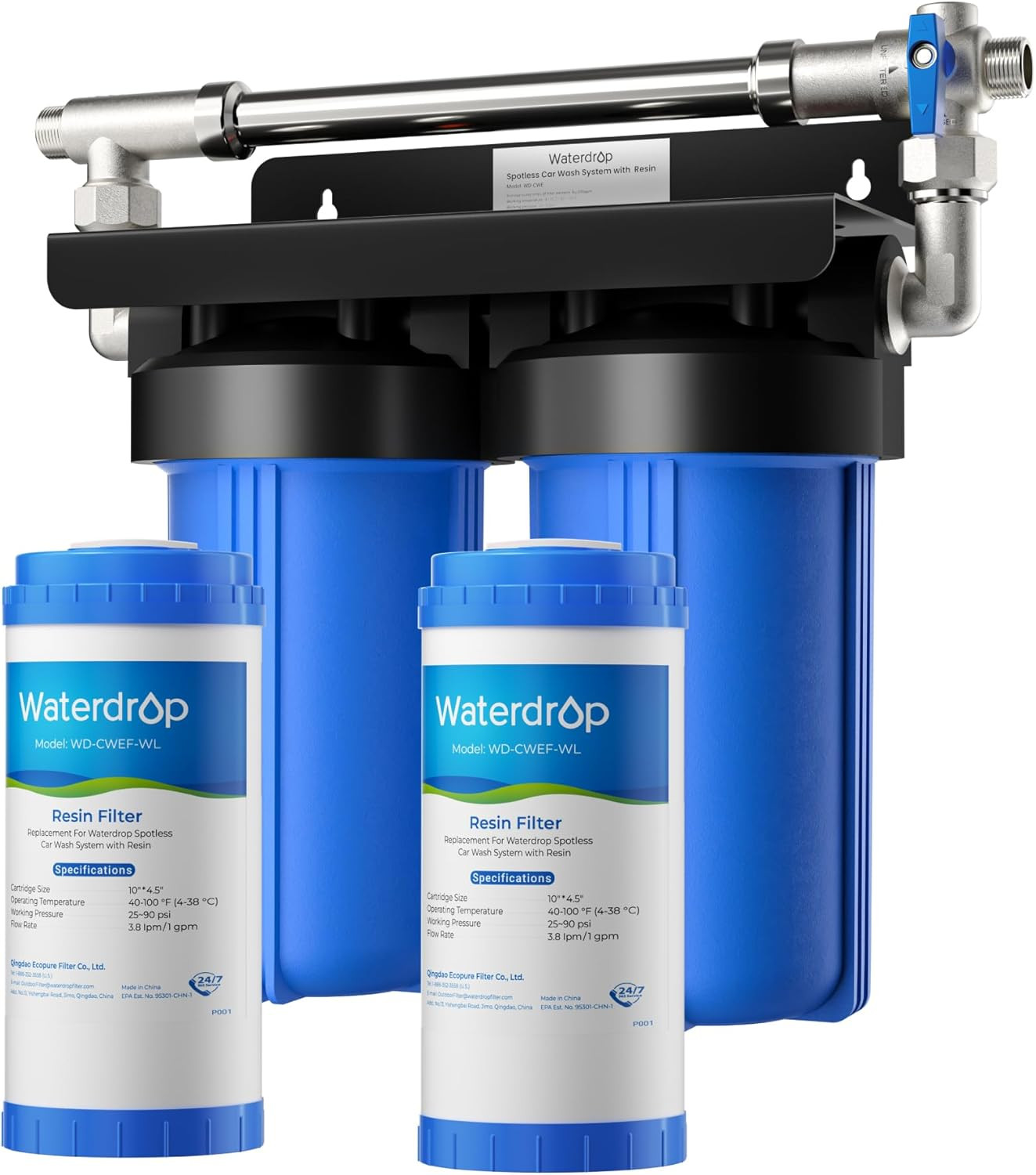 Spot Free Spotless Car Wash System Deionized Water, No Towel Drying for RV Truck