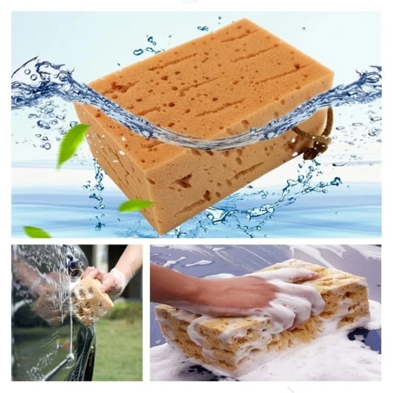 Auto Wash Sponge Foam High Absorbency Gentle on Paint Ergonomic Grip Design