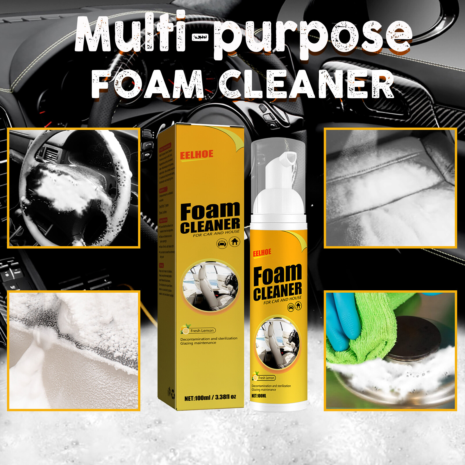 Spray Emulsifies Grease Dirt Fast Acting Formula Leaves Interior Bright Like
