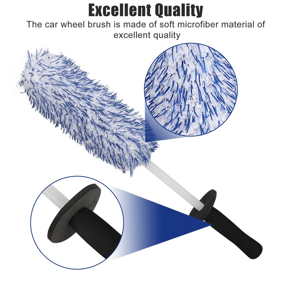 Wheel Brush Automotive Alloy Tire Cleaning Tool Details Seamless Soft Wool Brush