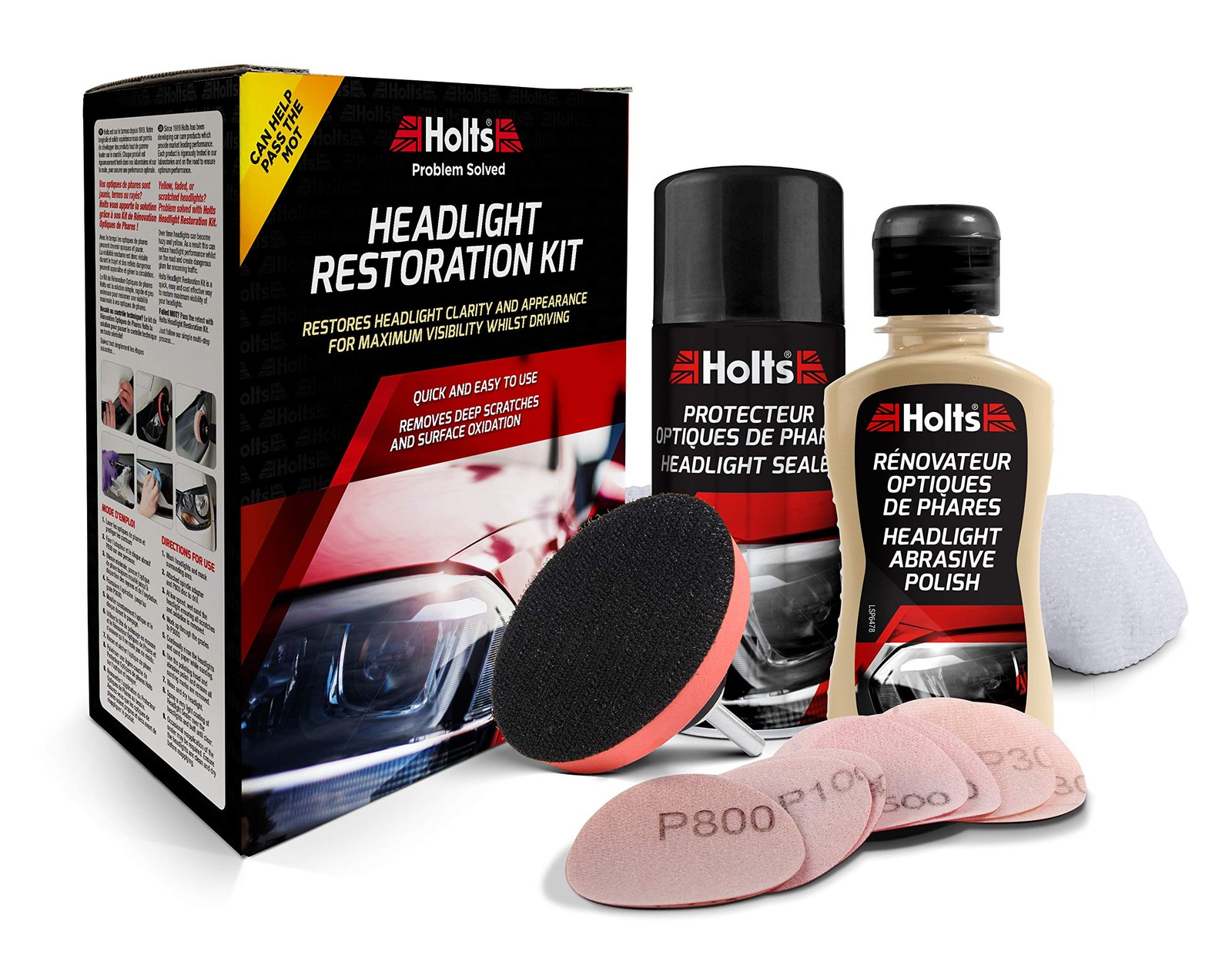 Holts Headlight Restoration Kit, Award Winning Headlamp Restoration Kit, Prof…