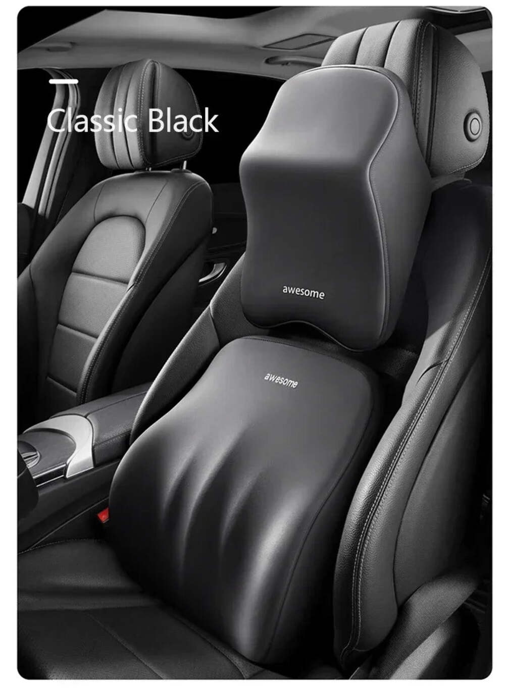 Car headrest neck pillow lumbar support mounted Interior Protector Auto Vehicle