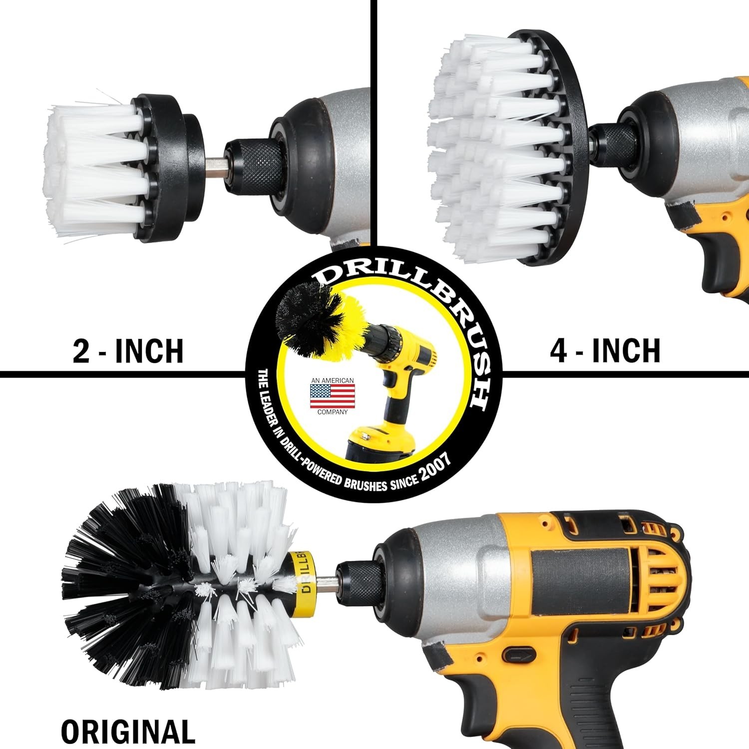 Ultimate Car Detailing Kit – 3 Drill Brush Set for Interior & Exterior Precision