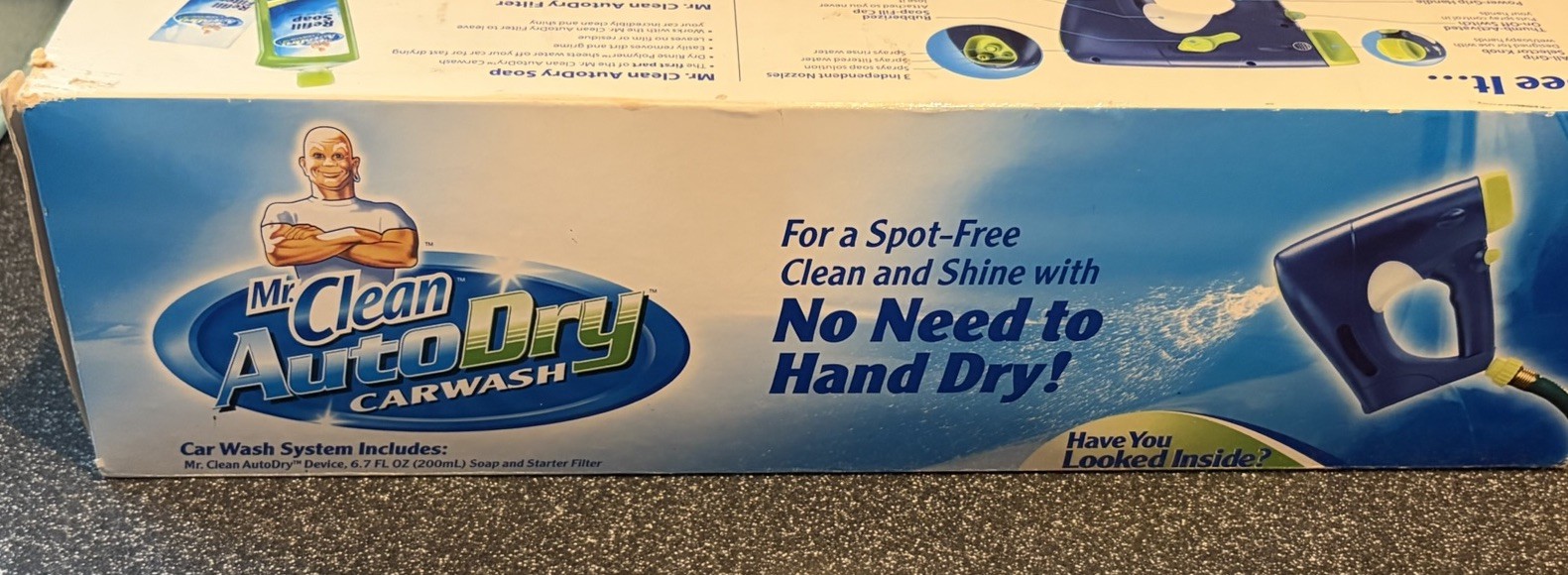 Mr. Clean AutoDry Car Wash System Starter Kit NIB Soap Filter Motor Trend