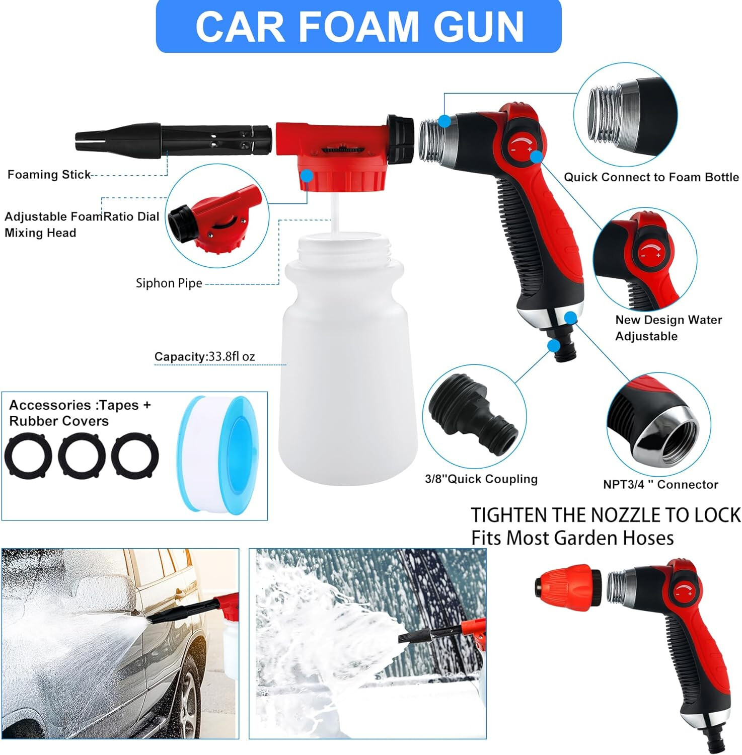 27Pcs Car Wash Cleaning Kit, Wheel Drill Brush Polishing Set ,Auto Supplies Tool