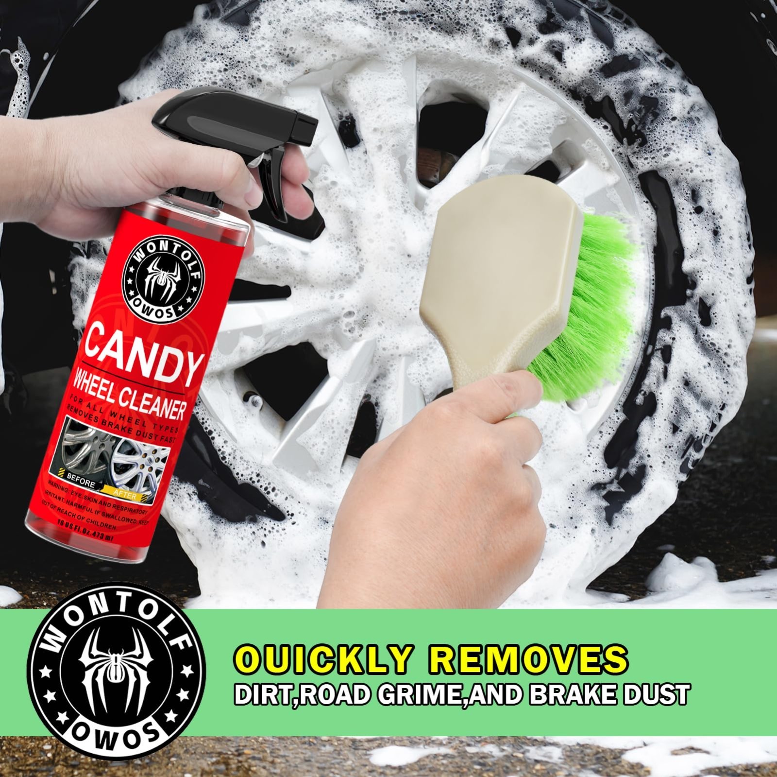 Complete Car Wash Cleaning Kit – Interior Detailing, Soap, Wheel Cleaner & Brush