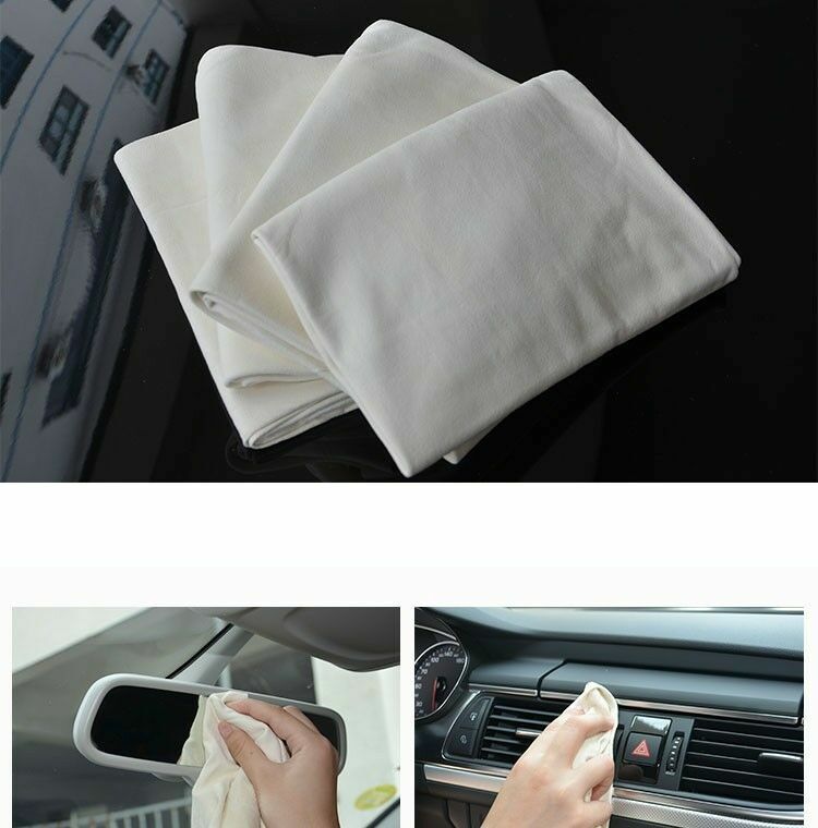 1 Pcs Chamois Cleaning Towel Genuine Leather Sponge Cloth Towel For Car Washing