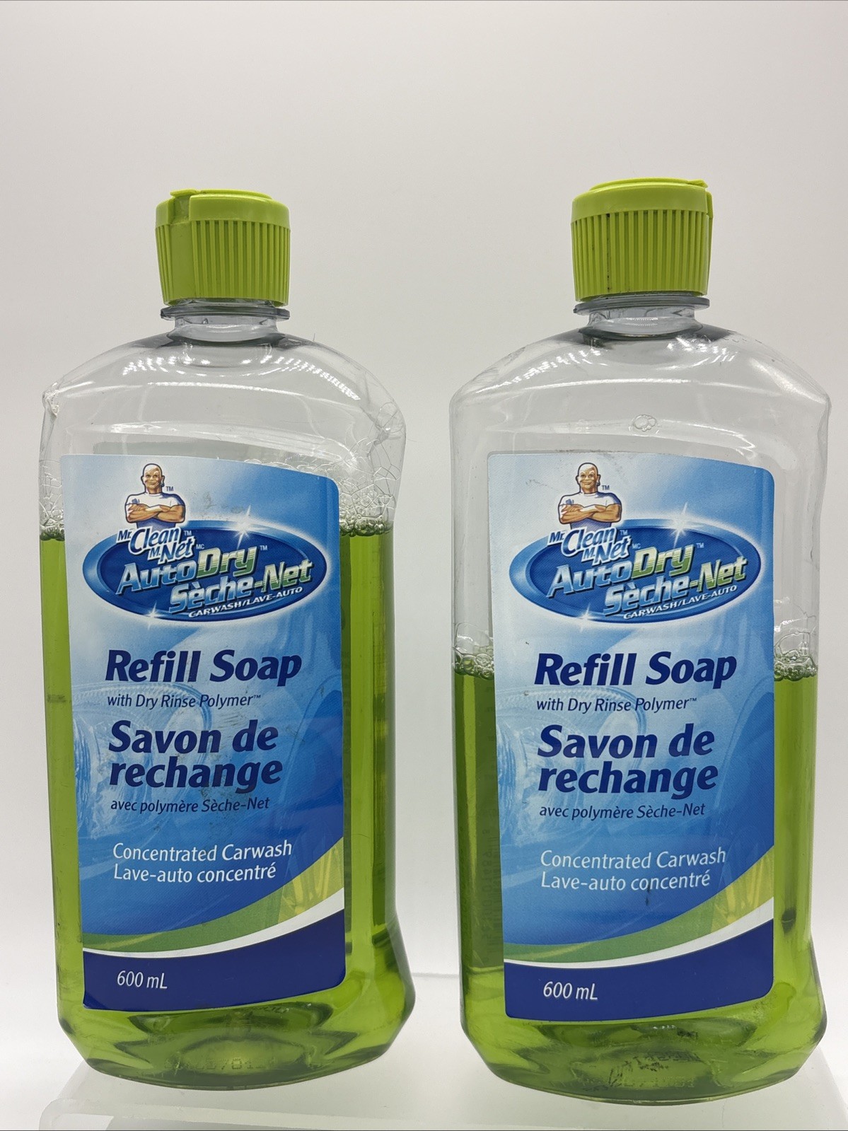 Mr Clean Auto Dry Car Wash Refill Soap 20 Fl Lot Of 2 Preowned 70+90% Full