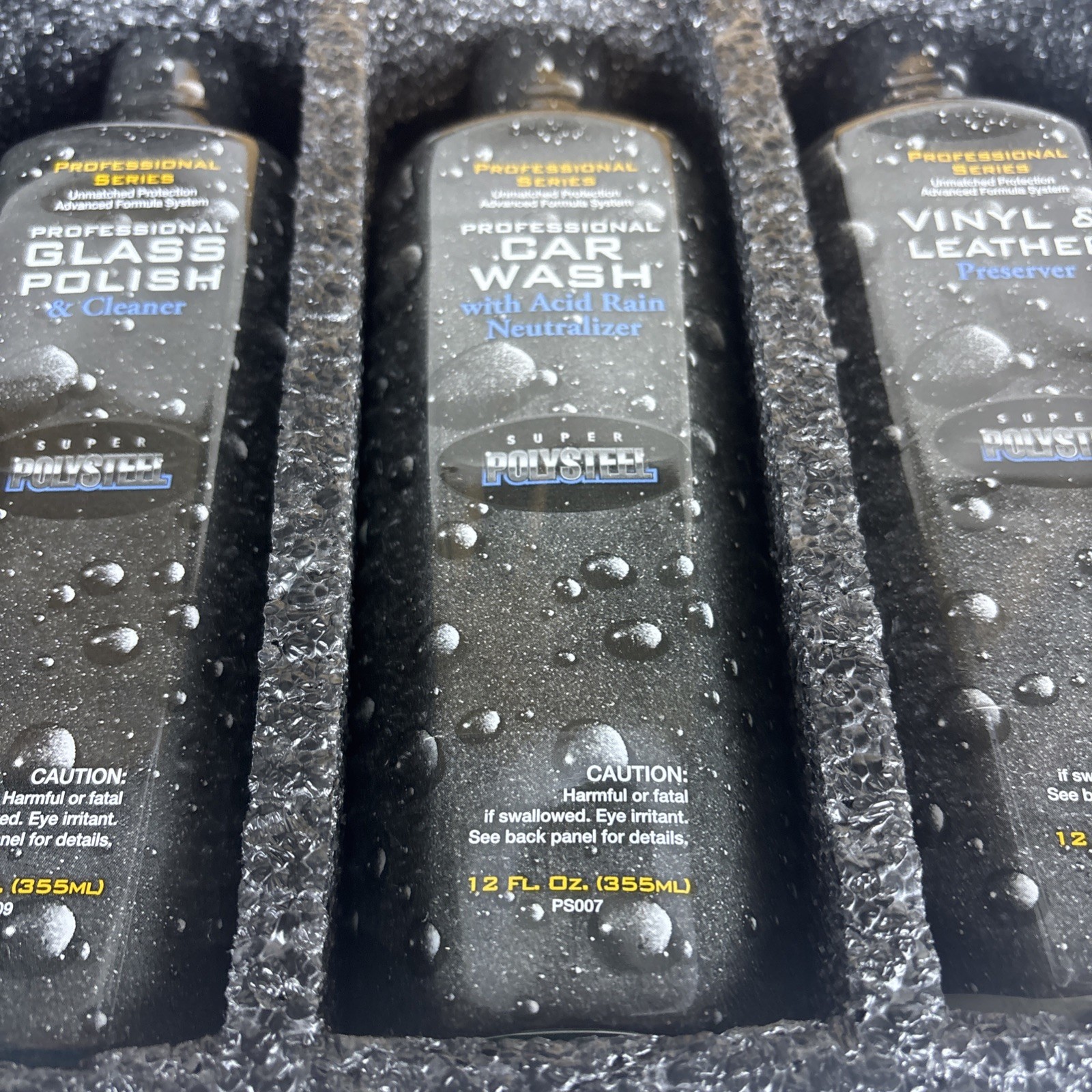 Super Polysteel Professional Series Vehicle Maintenance and Care Products NIB