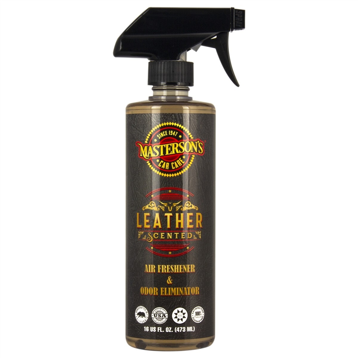 Masterson’s Car Care Leather Scented Air Freshener & Odor Eliminator 16OZ Bottle