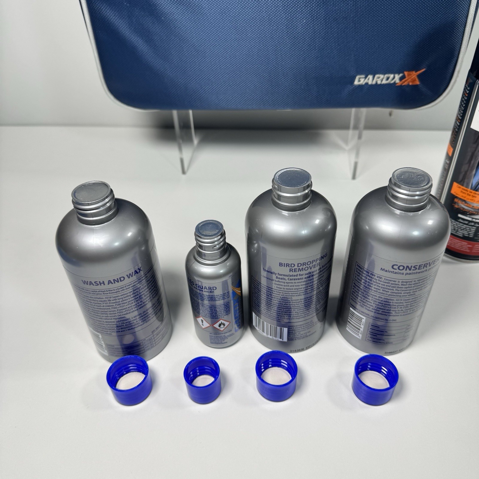 GardX Car Care Kit Wash Wax Glass Guard Tyre Guard Sponge Bag New