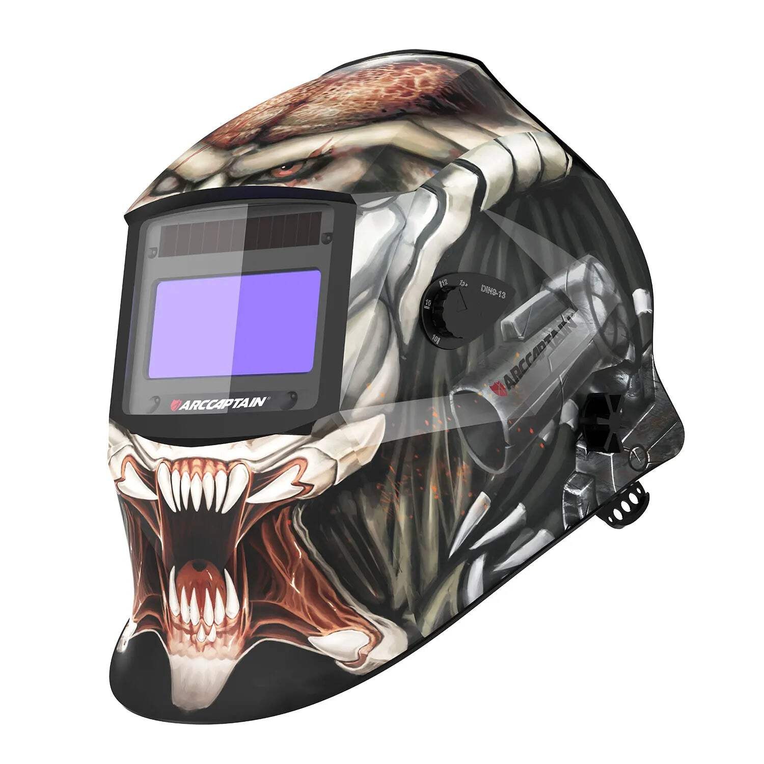 ARCCAPTAIN Welding Helmet Auto Darkening 1/1/1/1 Solar Powered 4 Arc Sensor SUV