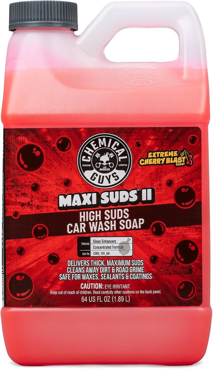 New 1 Piece High Foam Car Wash Soap Cherry Scent Shampoo Foam Cannon Wash 64 Oz