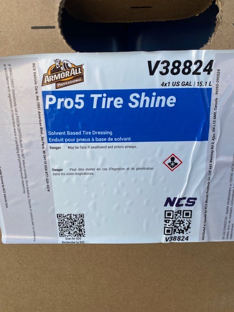 ARMOR ALL PROFESSIONAL – PRO5 TIRE SHINE – 4 GALLONS