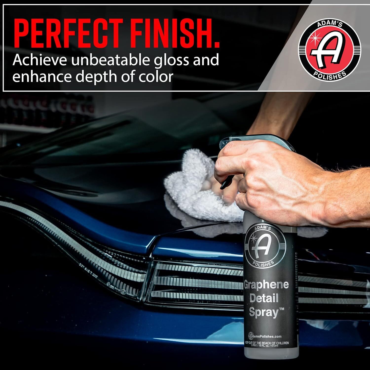 Adam’s Polishes Graphene Detail Spray (Gallon) – Extend Protection of Waxes, Sea