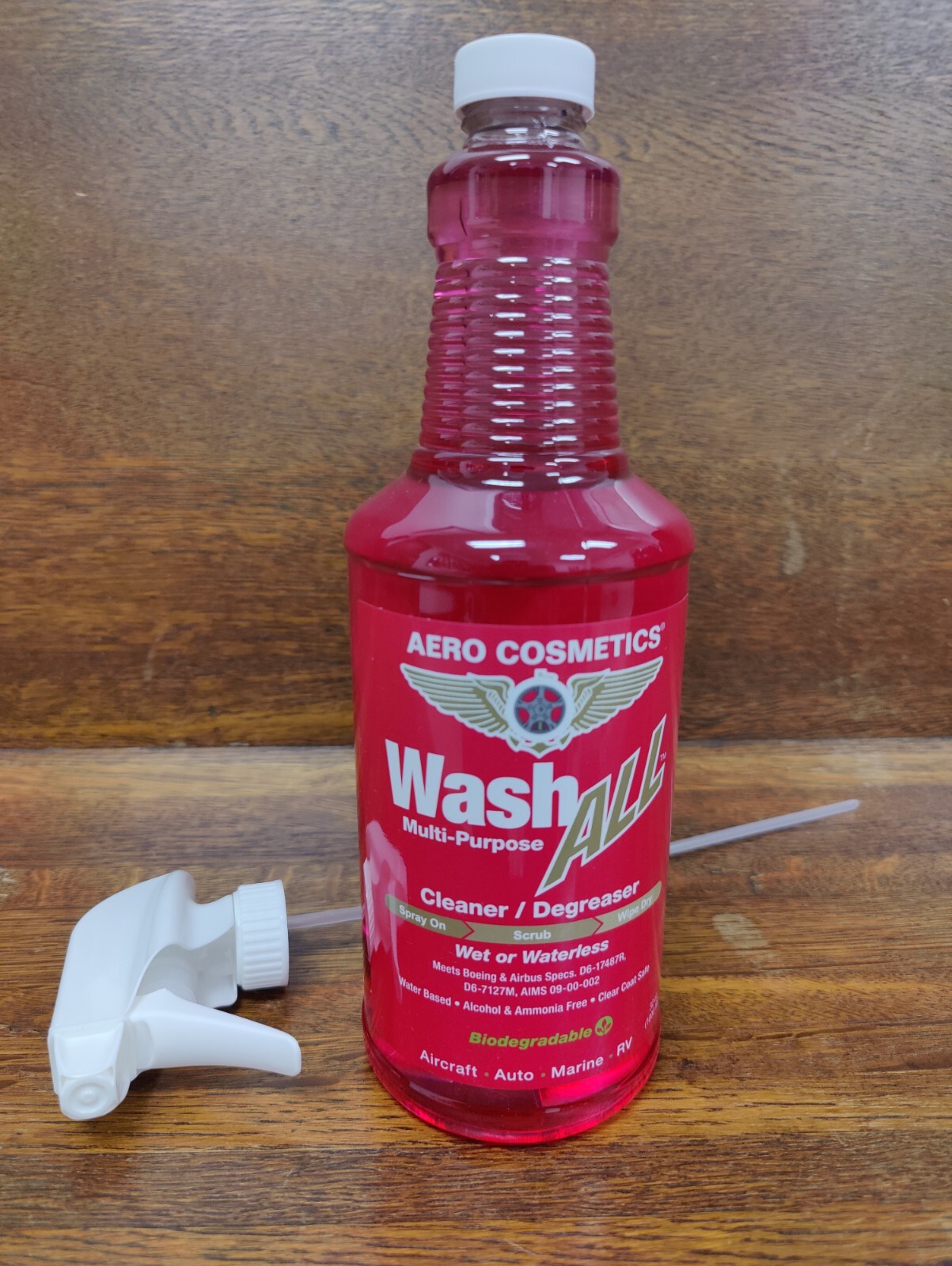 Aero Cosmetics Wash All, Wet or Dry Cleaner/Degreaser for Car or RV – 32oz spray