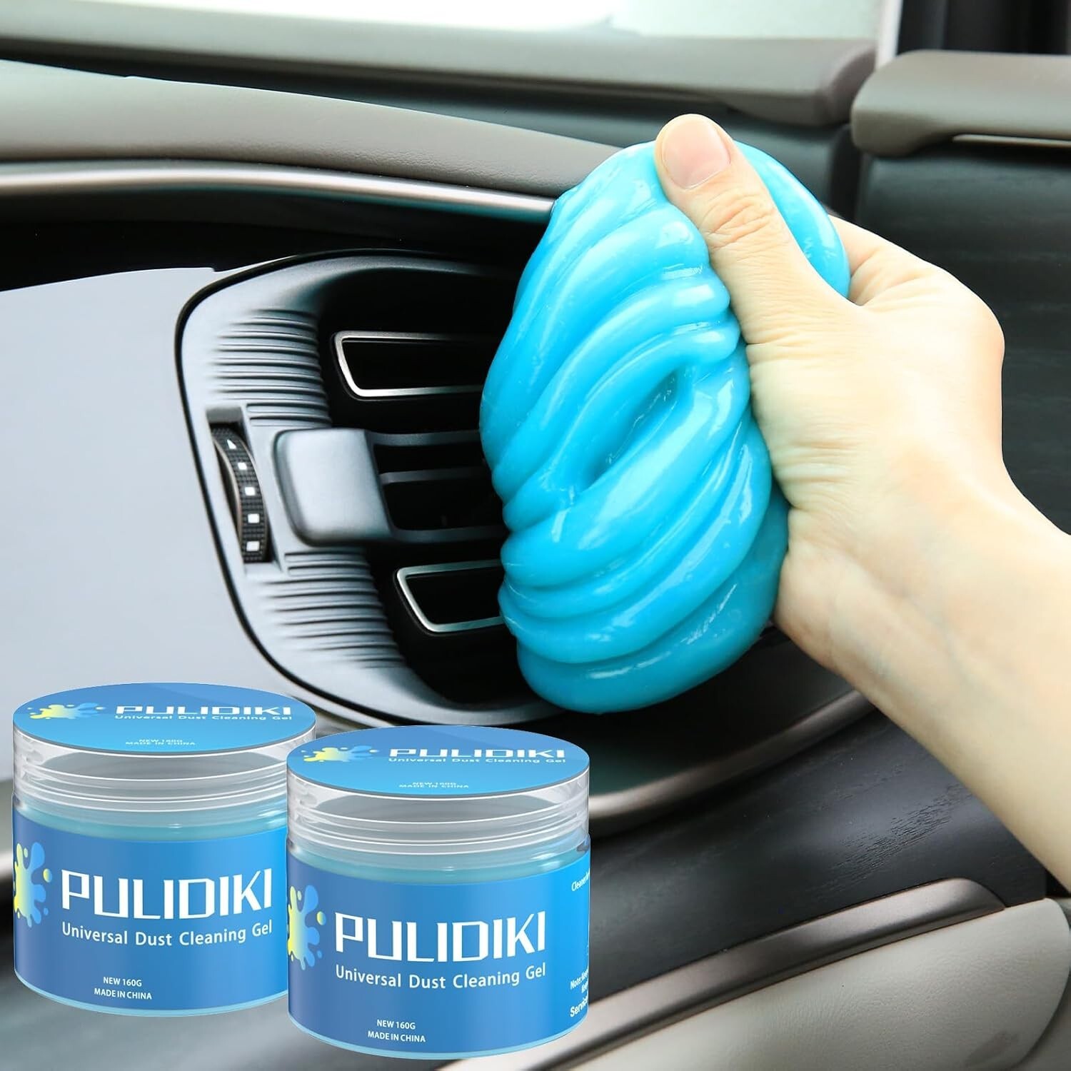 Car Cleaning Gel Putty Auto Detail Tools, Slime Cleaner 2-Pack Stocking Stuffers