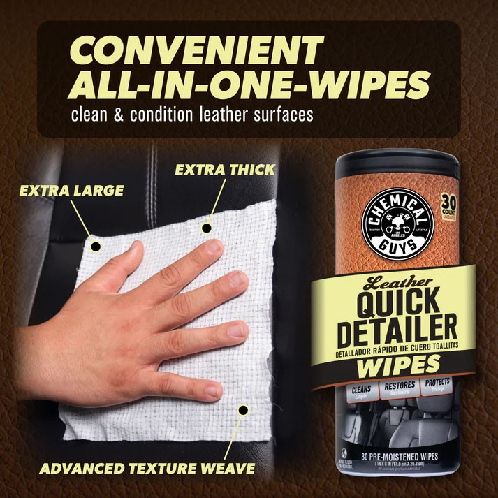 Chemical Guys – Clean, Condition & Maintain Leather Care Kit (3 Items)