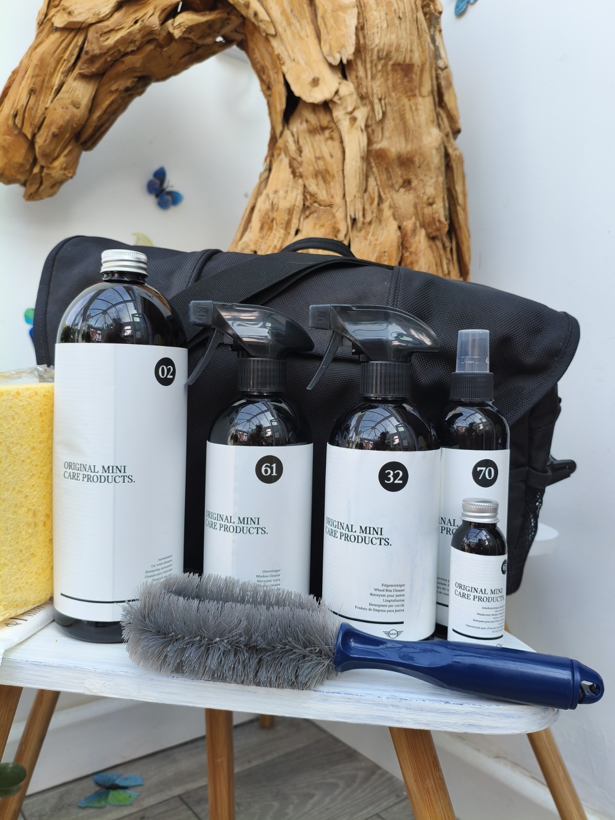Mini Cooper Car Cleaning Kit In Bag Official Mini Accessories Black Bag For Car