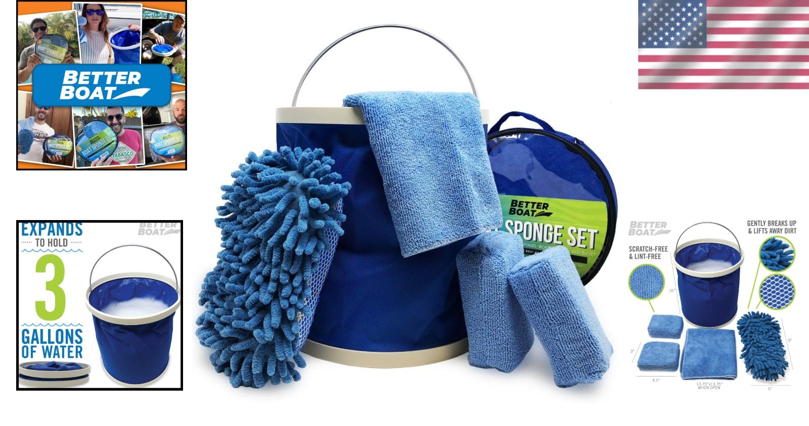 Universal Boat & Car Wash Set: Microfiber Cloths
