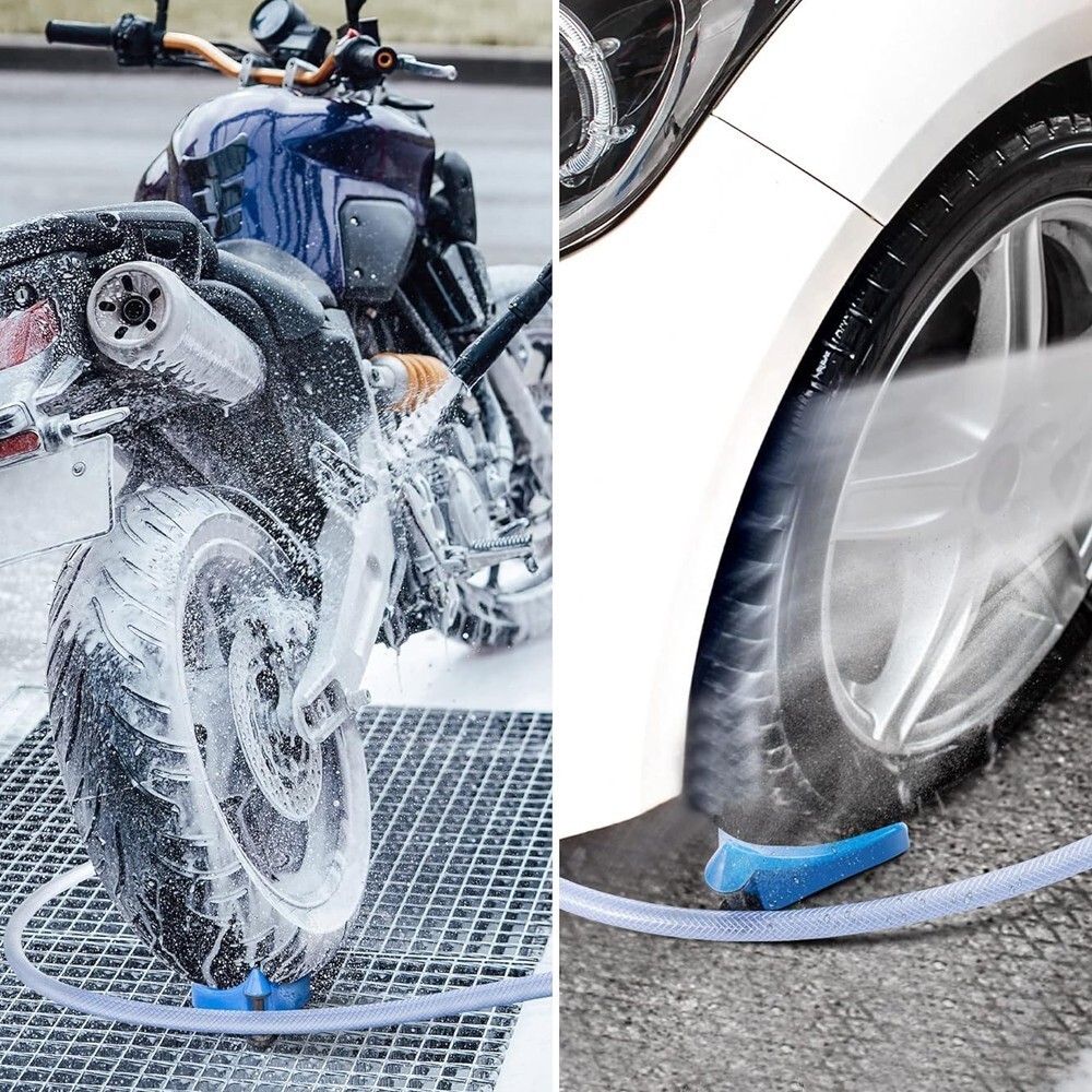 4× Car Washing Hose Guide Pressure Washer Hose Roller for Motorcycle Truck Tires