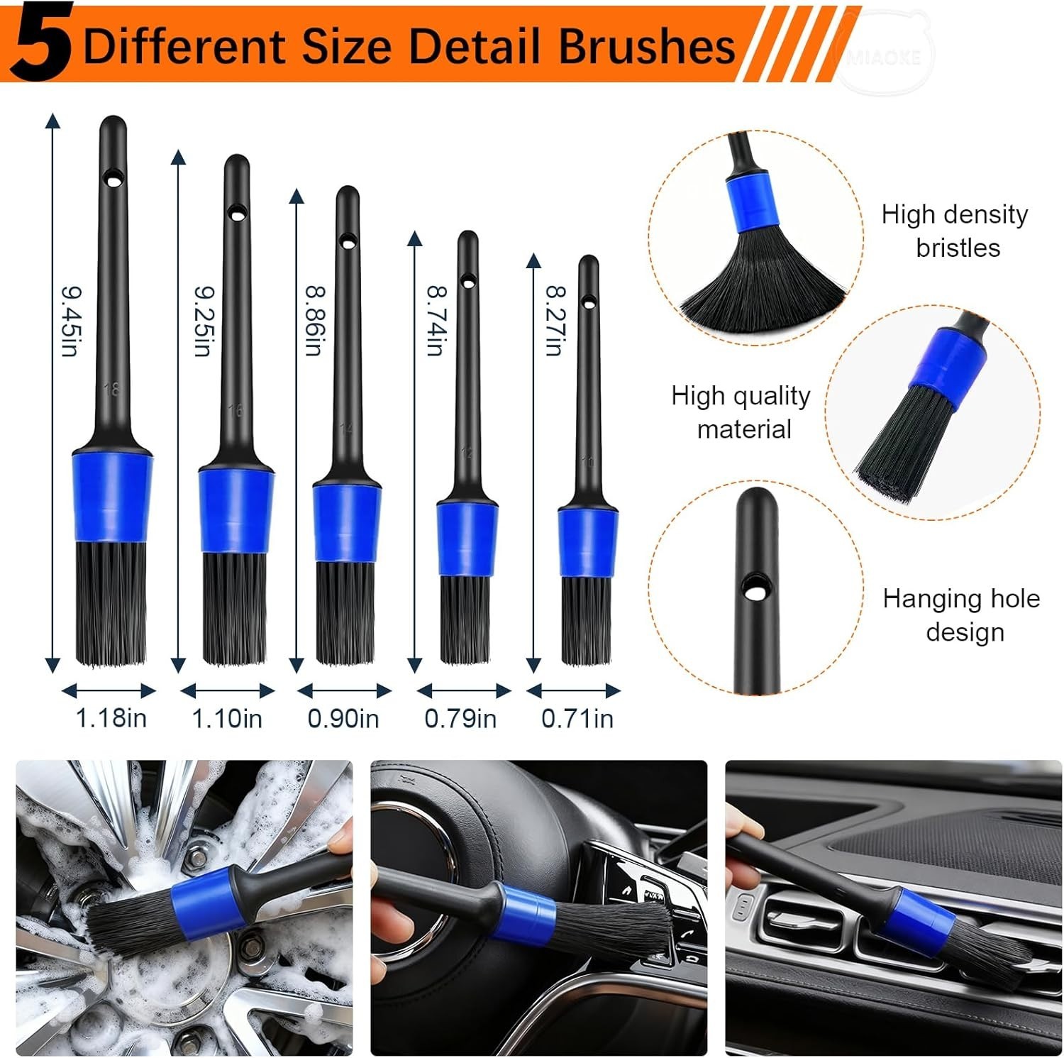 41Pcs Professional Car Detailing Kit, Car Wash Kit with Portable Handbag, Wet…
