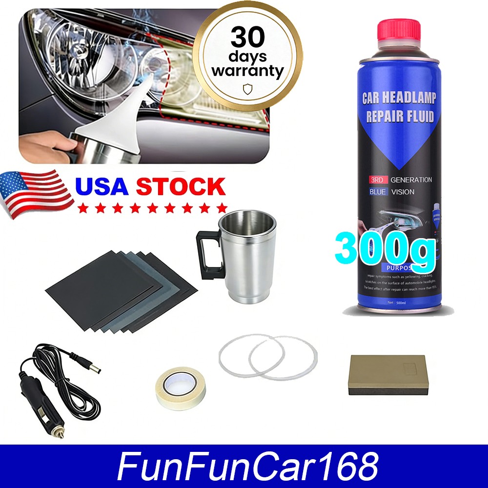 Car Headlight Restoration Kit Chemical Polishing Liquid Headlight Repair Kit