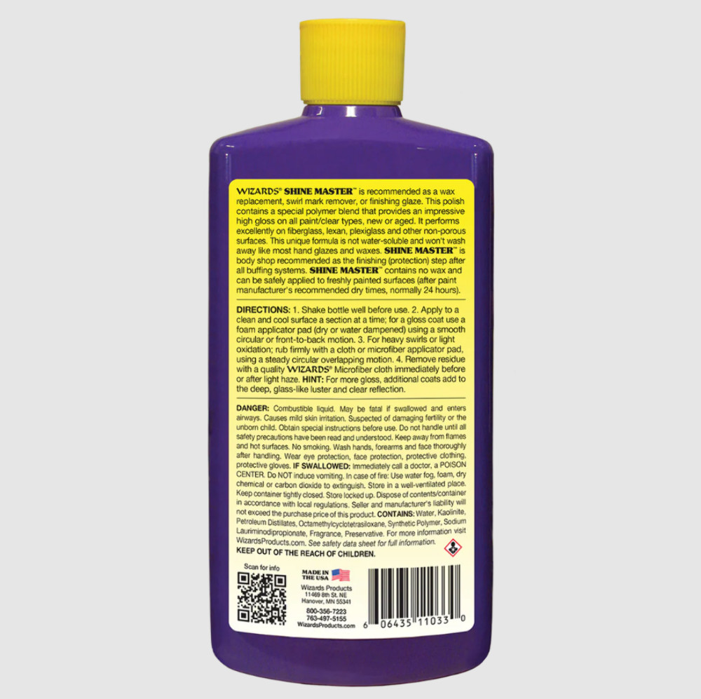 Wizards Products Shine Master Polish & Breathable Sealant 16 oz Easy on WIZ11033