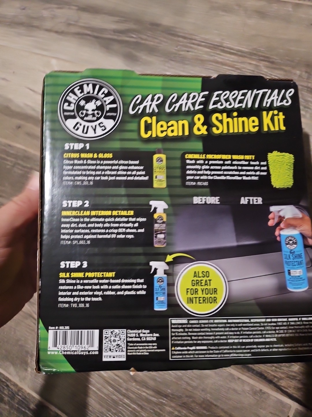 NEW Chemical Guys Car Care Essentials Clean & Shine Kit 4 Products Included
