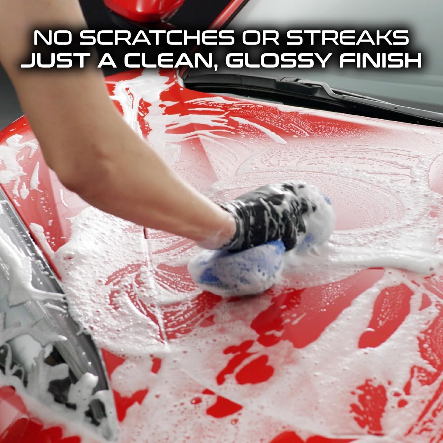 Two-Sided Microfiber Car Wash Sponge with Mesh Scrubber – Durable & Effective