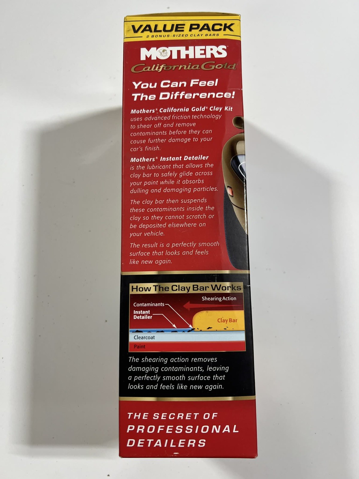 Mothers California Gold ValuePack 2-100 Grams Clay Bars,16oz Detailer,Mic.Towel