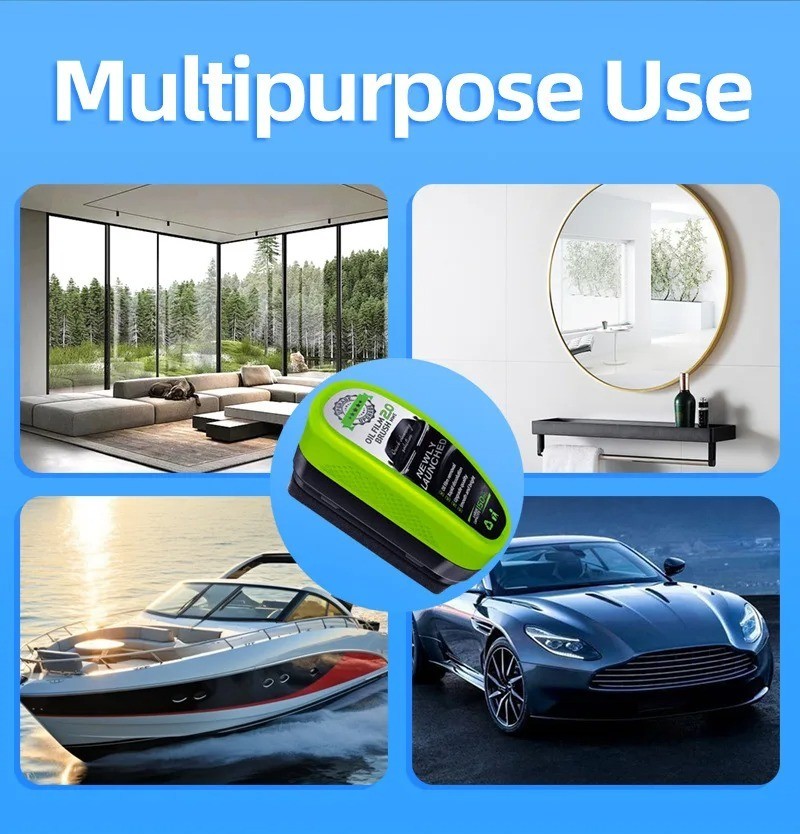 150ml Car Oil Film Remover Brush Windshield Glass Cleaner Auto Care Tool Kit