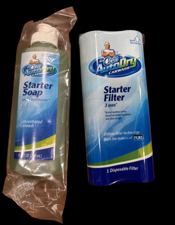 Mr Clean Auto Dry Car Wash Starter Filter & Soap