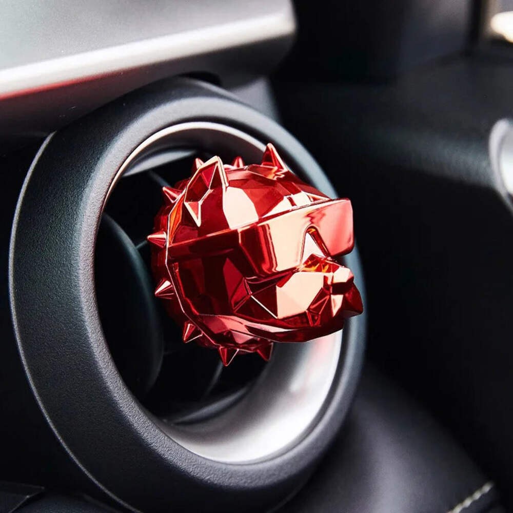 NO PERFUME Bulldog Air Freshener Car Decoration Auto Geur Clip Waterproof Mat