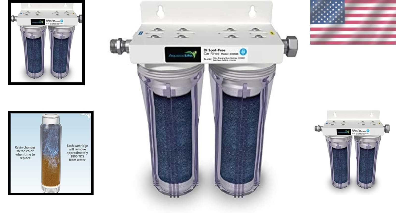 Deionized Water System for Spotless Car, RV & Motorcycle Washing – Easy Install=