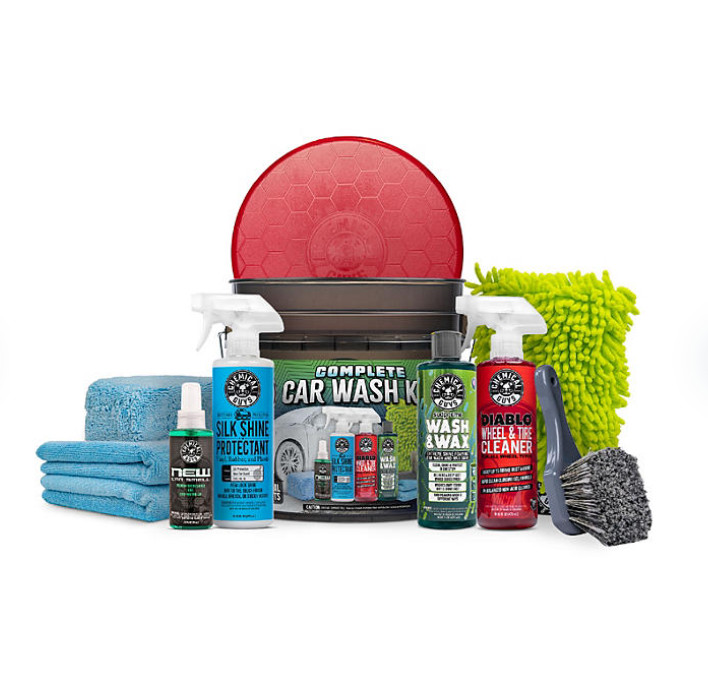 Chemical Guys 11 Piece Complete Exterior & Interior Auto Wash Bucket Kit