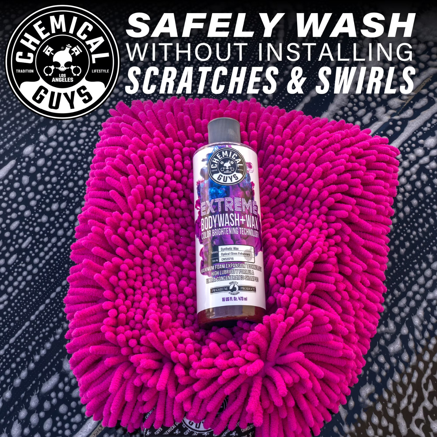 (2 pack) Chemical Guys Extreme Body Car Wash & Wax with Color Brightening Techno