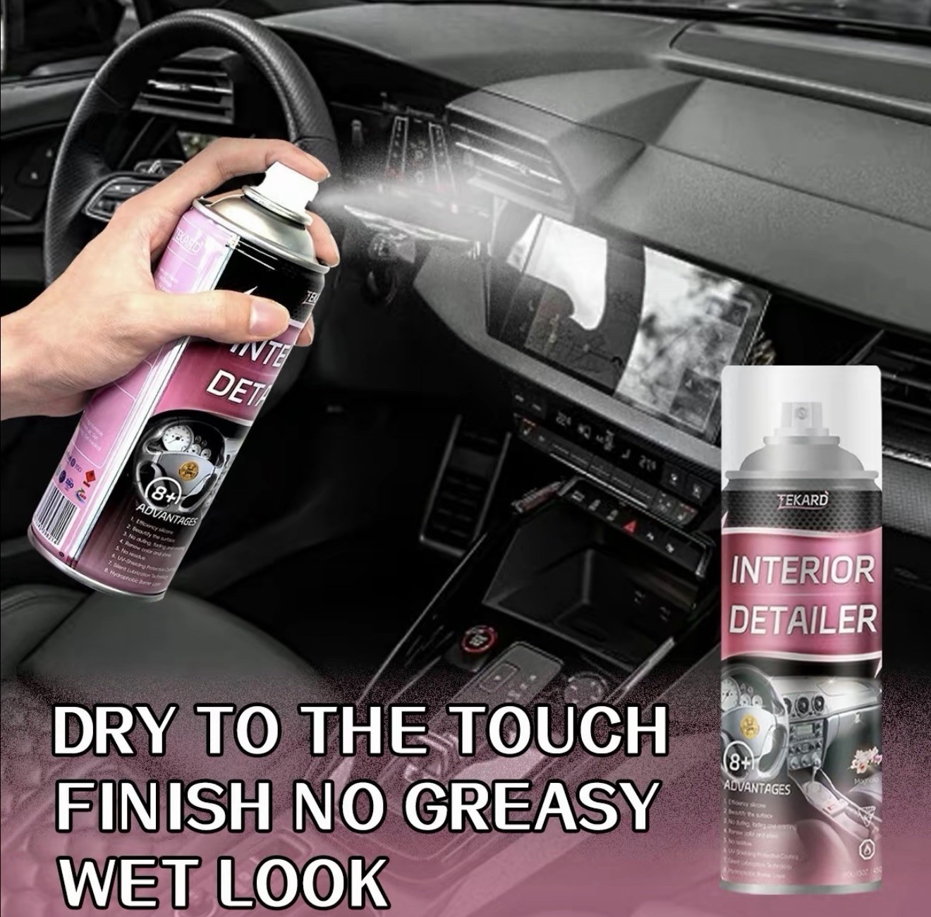 Tekard Interior Detailer RestorerPolishesfor Leather,Plastic ,Rubber