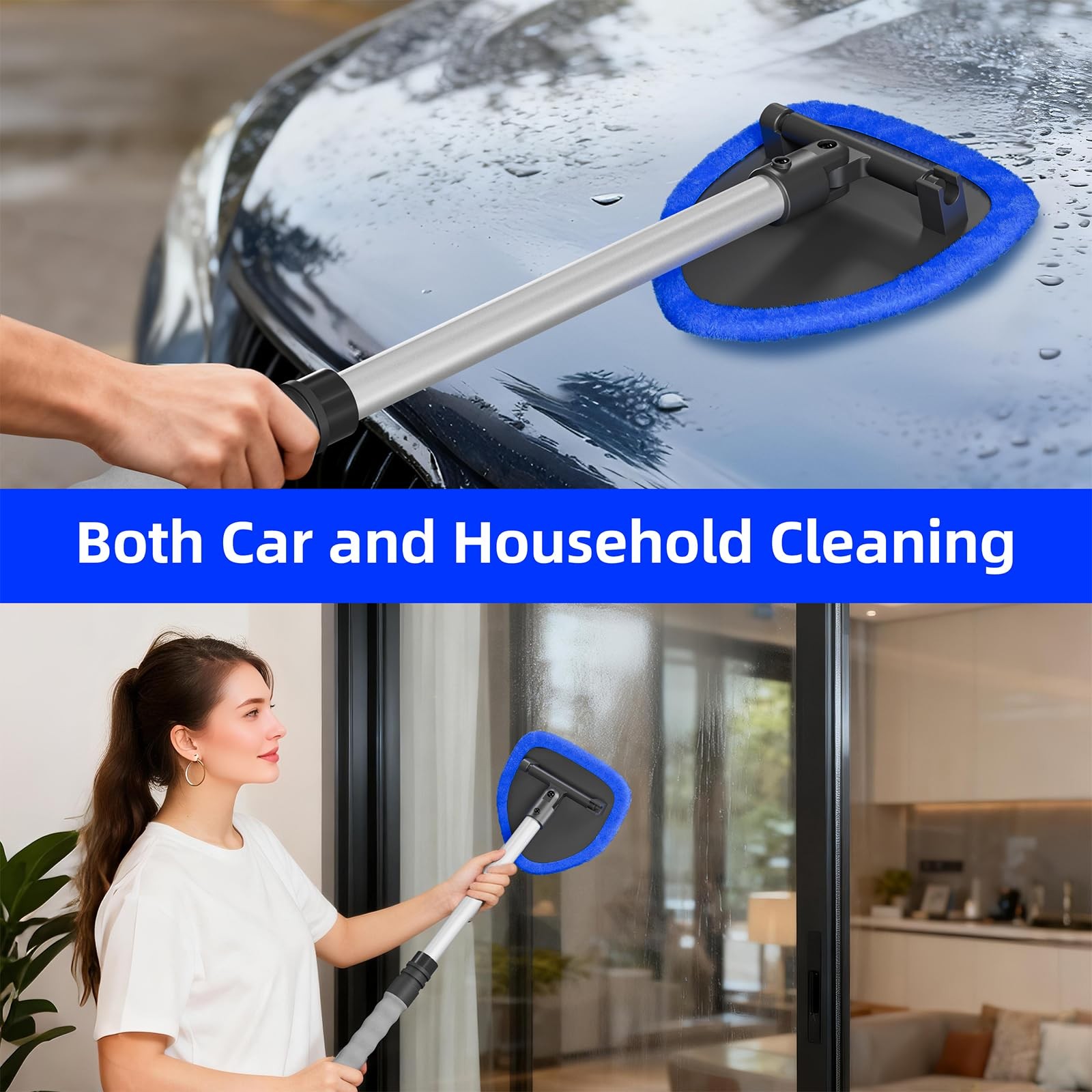 desin Windshield Cleaning Tool, Car Window Cleaner Windshield Cleaner with 4 …