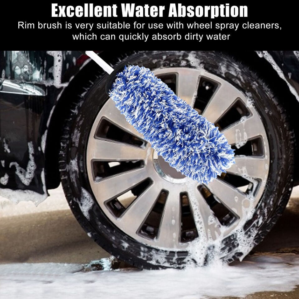 Wheel Brush Automotive Alloy Tire Cleaning Tool Details Seamless Soft Wool Brush