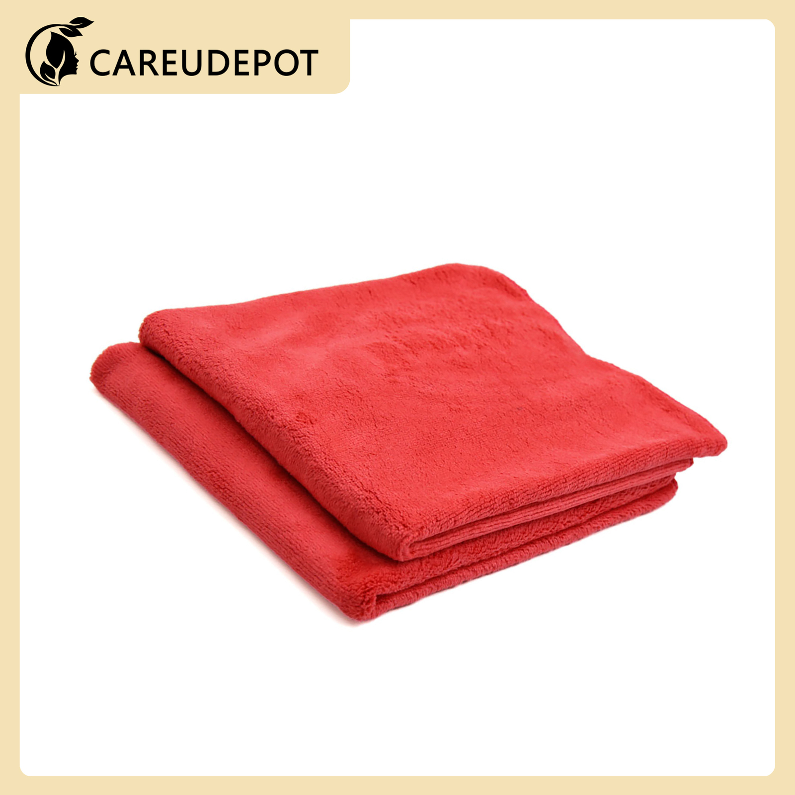 40x40cm 400GSM Microfiber Car Cleaning Towels Drying Washing Cloth Red Item of 2