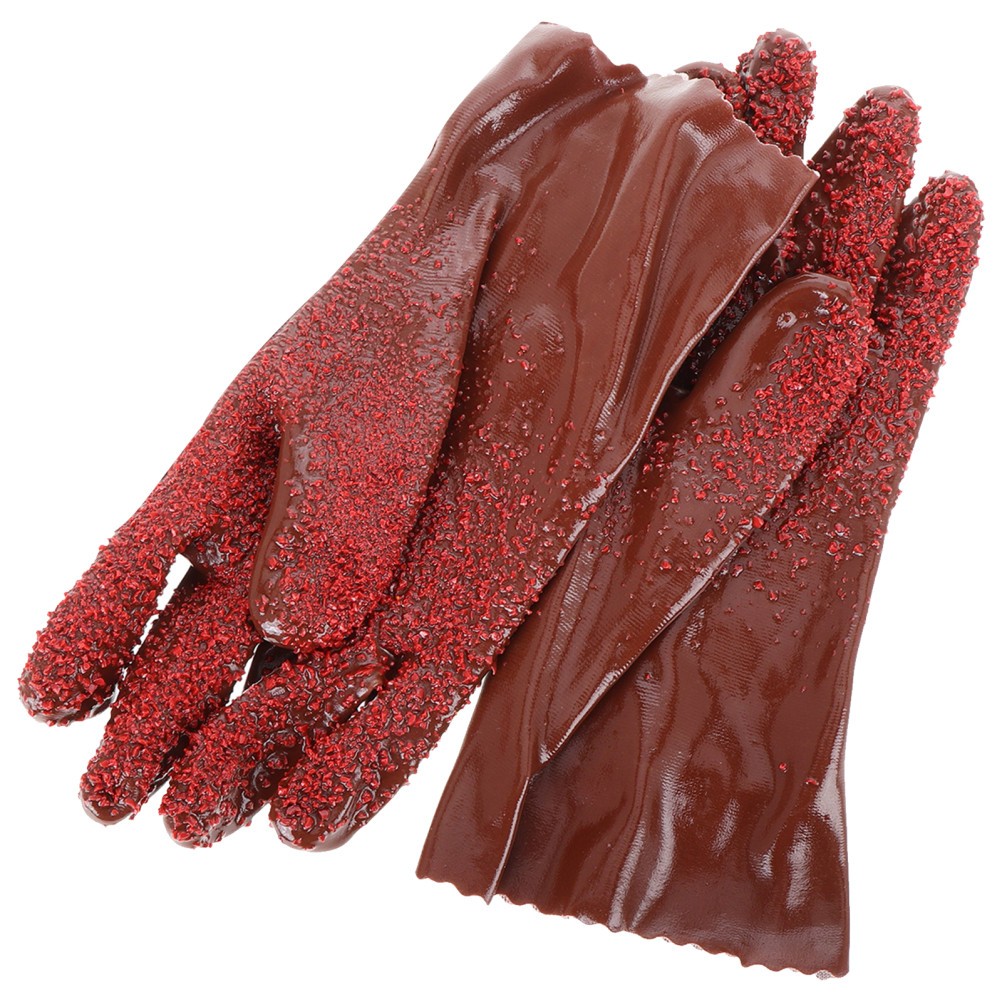 2 Pairs Non-slip Cleaning Gloves Abrasion Resistant for Washing Dishes Large