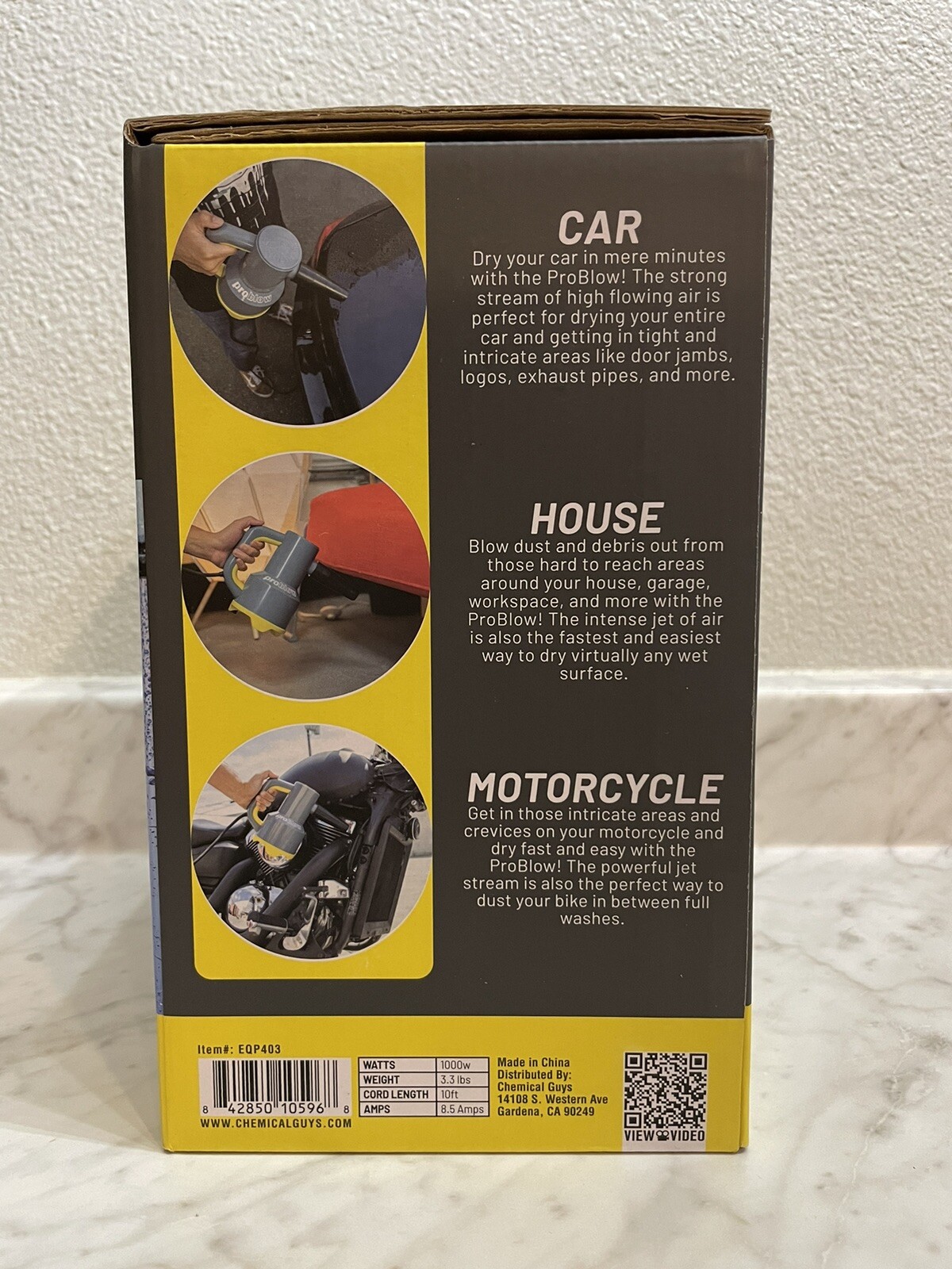 Chemical Guys ProBlow High Flow Professional Handheld Blower/Dryer new in Box